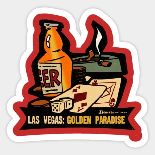 Vintage Vegas Travel Sticker